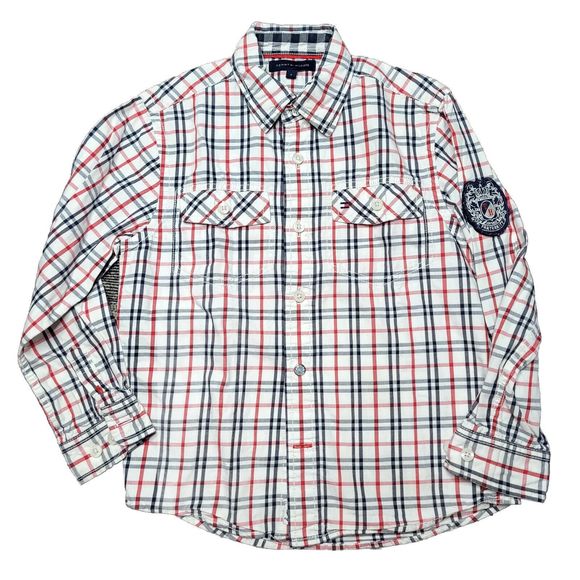 Tommy Hilfiger Other - Tommy Hilfiger Button Down Plaid Boys Shirt Size 6 Casual, School, Event
